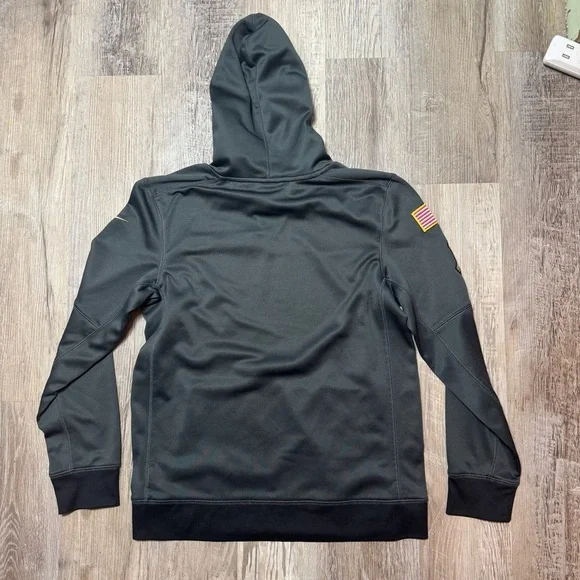 Nike therma fit salute troop Indianapolis Colts NFL hoodie gray camo fits men S - Picture 4 of 6